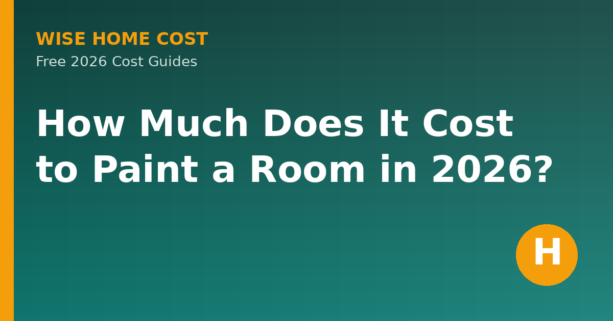 How Much Does It Cost to Paint a Room in 2026?